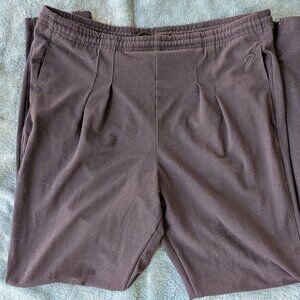 Title Nine Sports Black Pleated Joggers with Zippers at Ankles, Size M